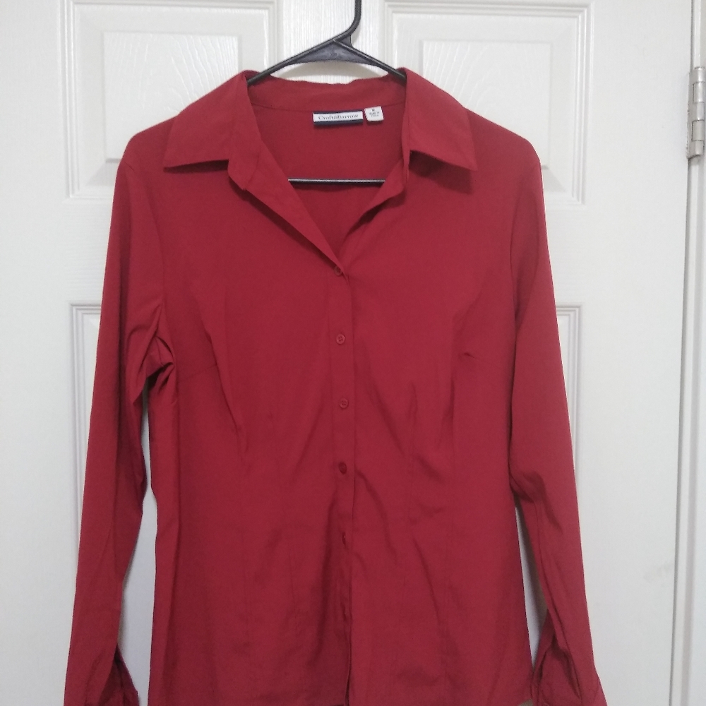 Croft & Barrow Red Button Down Shirt